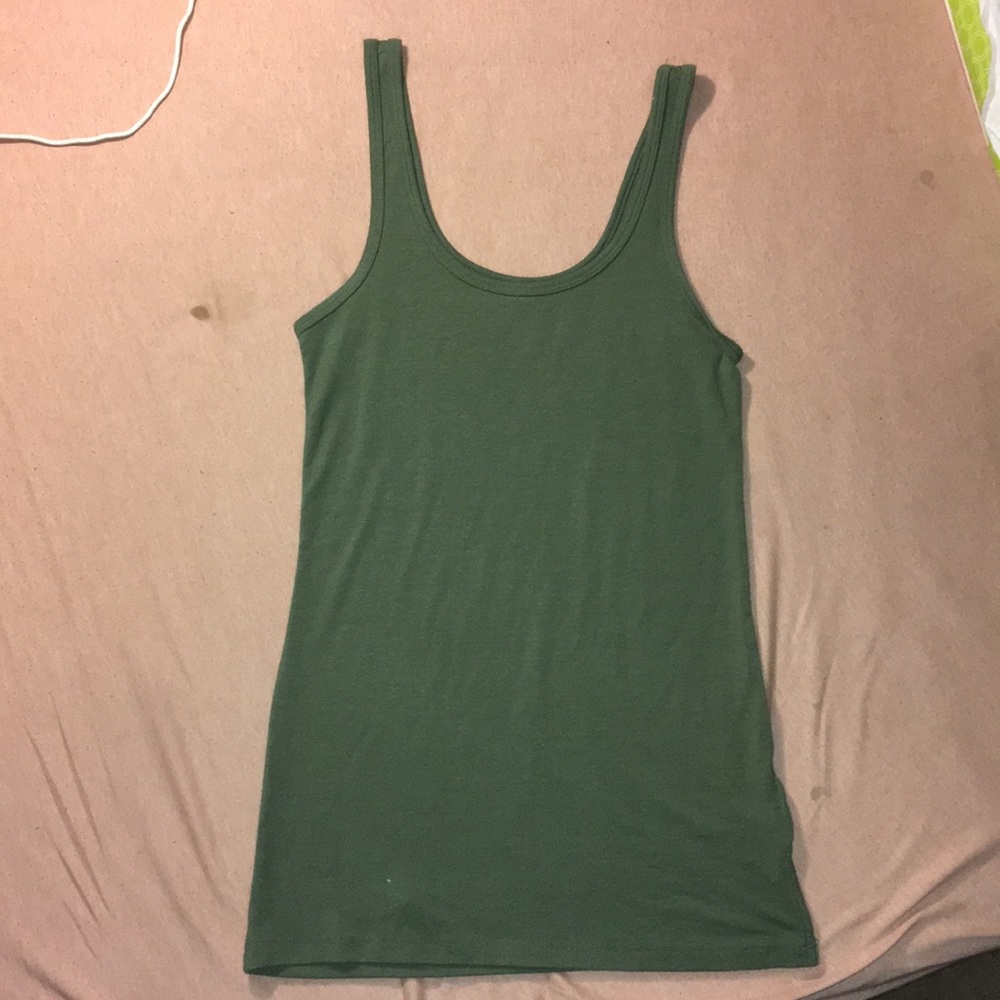 Green tank top